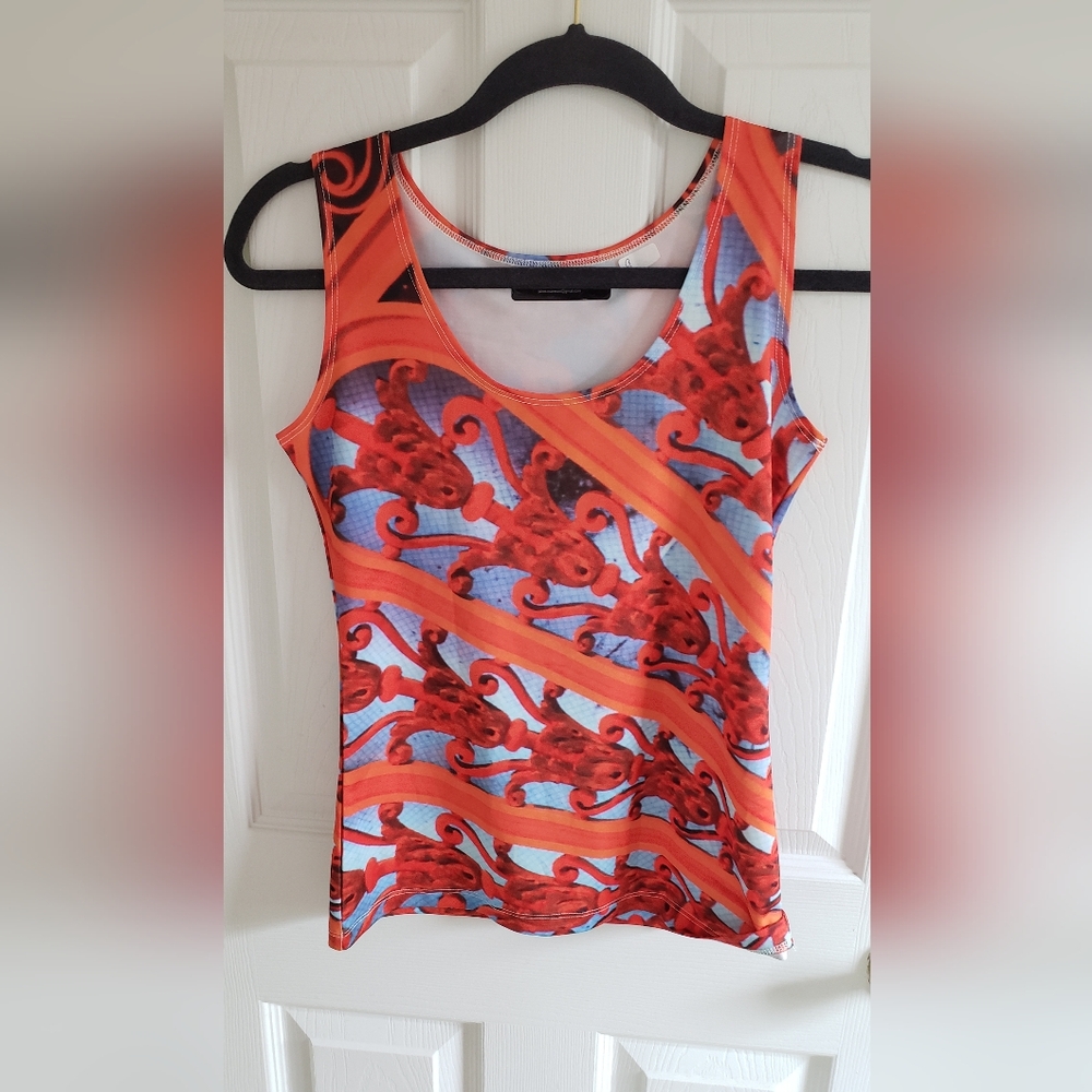New Sleeveless ORIGINAL ART PHOTO design Tank Top, Sz. Small, Jaime Manwani Arts
